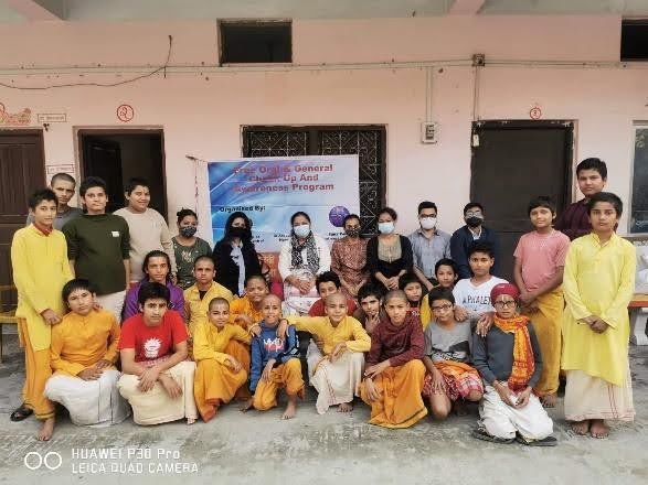  Free oral health and ENT examination at Laxmi Narayan Sanskrit School, Biratnagar-14