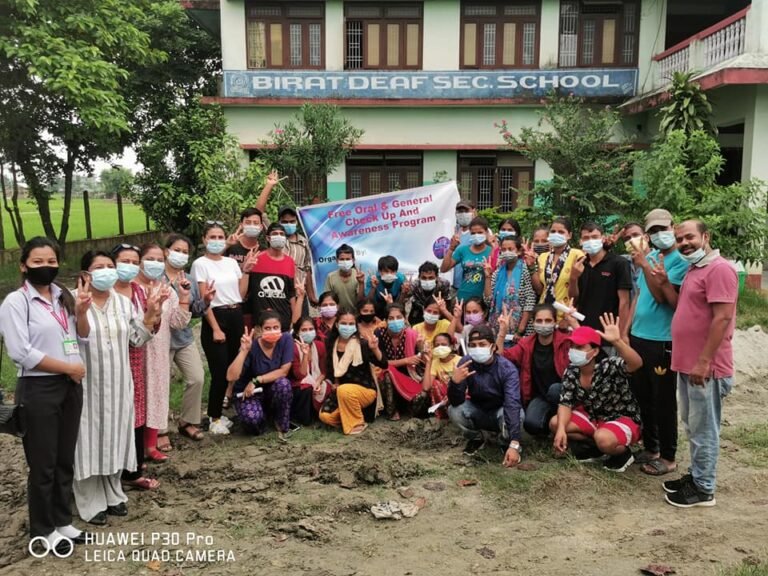 Free Oral and General Check up with Awareness Program at Birat Deaf Secondary School