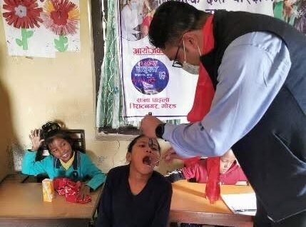 Free oral health check-up at Centre for Cerebral Palsy, at Adarsha School