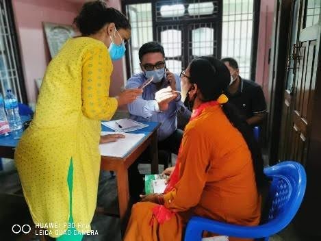 Oral health screening and Dental checkup at Biratnagar Ward-3