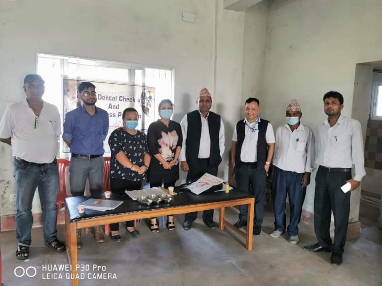 Oral health screening and Dental checkup at Biratnagar Ward-19