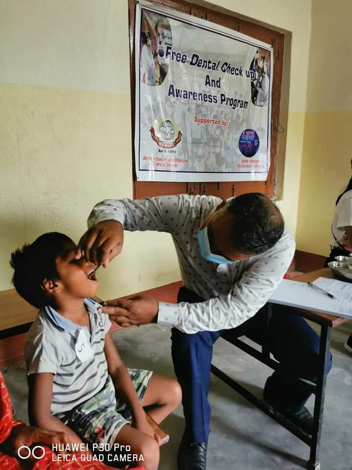 Oral health screening and Dental checkup at Biratnagar Ward-6