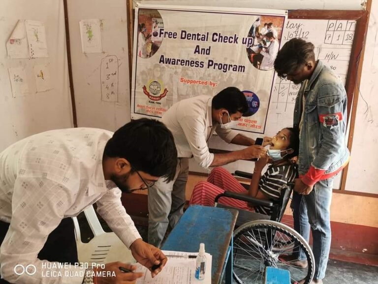Oral health screening and Dental checkup at Biratnagar Ward-10