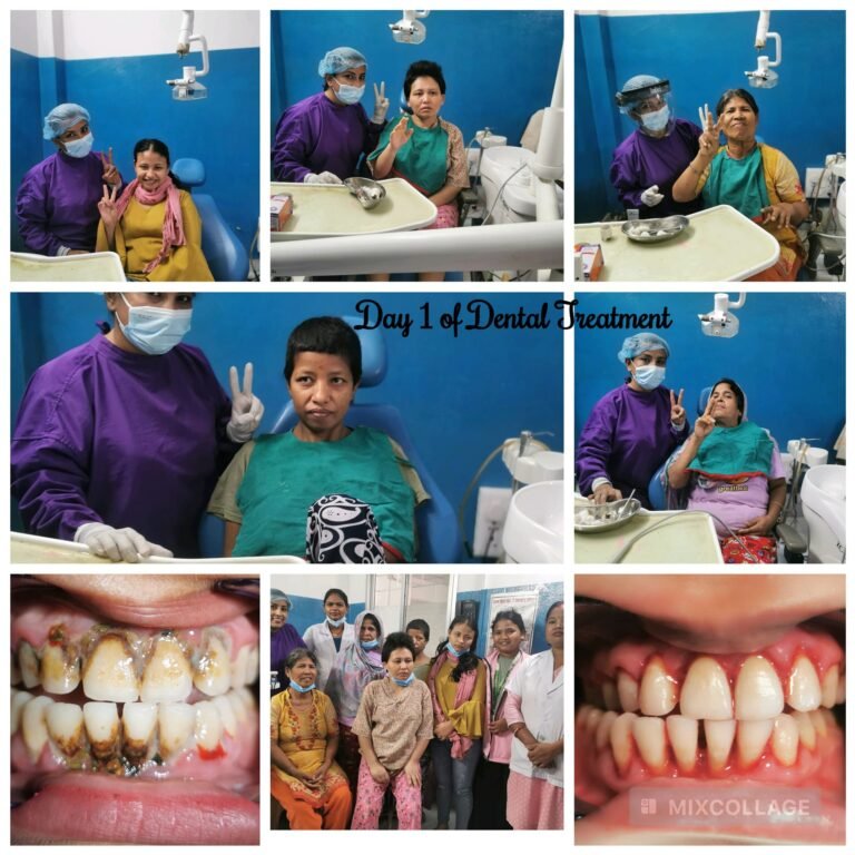 Free dental treatment was provided to 20 mothers from the Biratnagar branch of Manavsewa Ashram, addressing various oral health issues, with support of Hamro Hospital Biratnagar,
