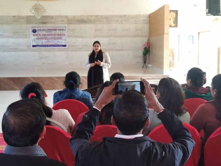 Dental and Mental Health awareness program conducted for health care workers and nepal government insurance agents at The MK Receptions Party Palace, Biratnagar.