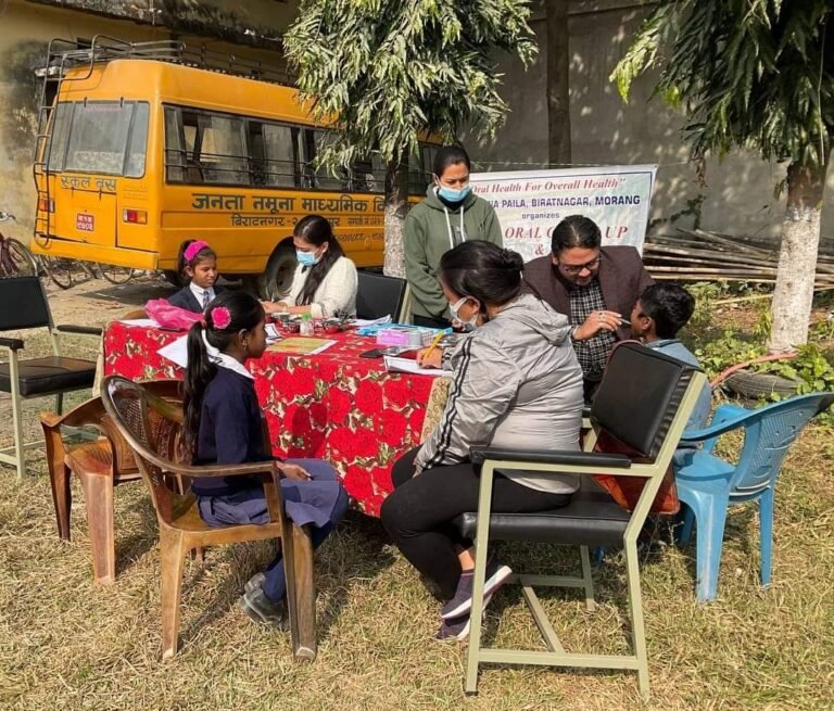 Free Dental Check up,Oral hygiene kit distribution  and awareness program done at Janata Namuna Secondary School