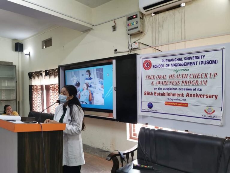Free Oral Health Checkup and Awareness Program was successfully organized at Purbanchal University School of Management (PUSOM)